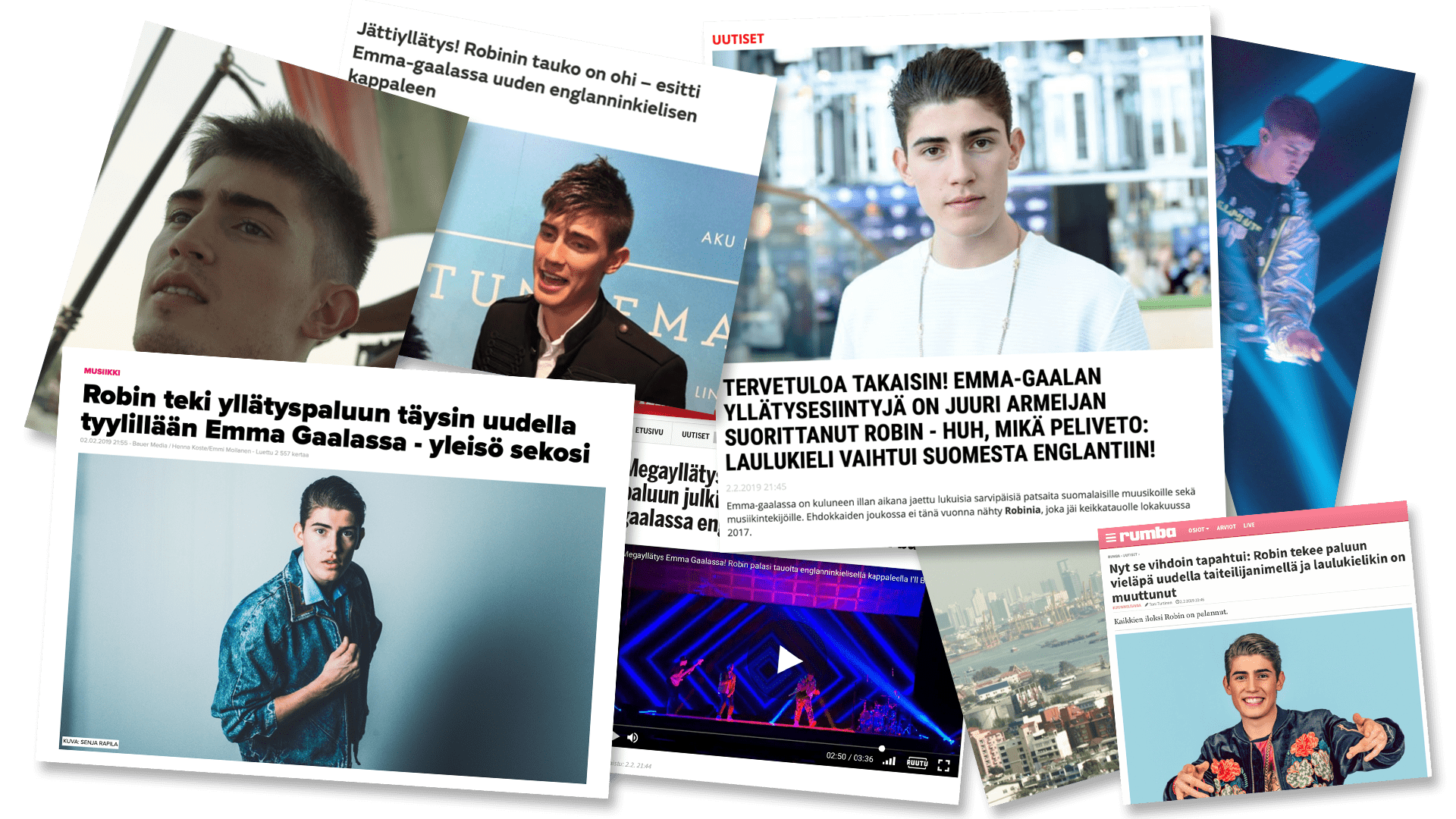 Robinin comeback näkyi laajalti mediassa.